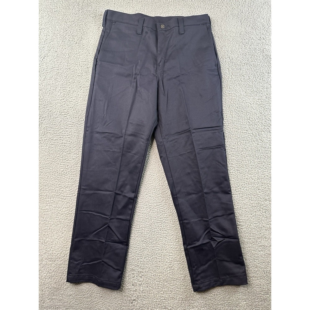 Bulwark FR Pants Mens 34x32 Navy Blue Flame Resistant Workwear CAT 2 2112 NWT